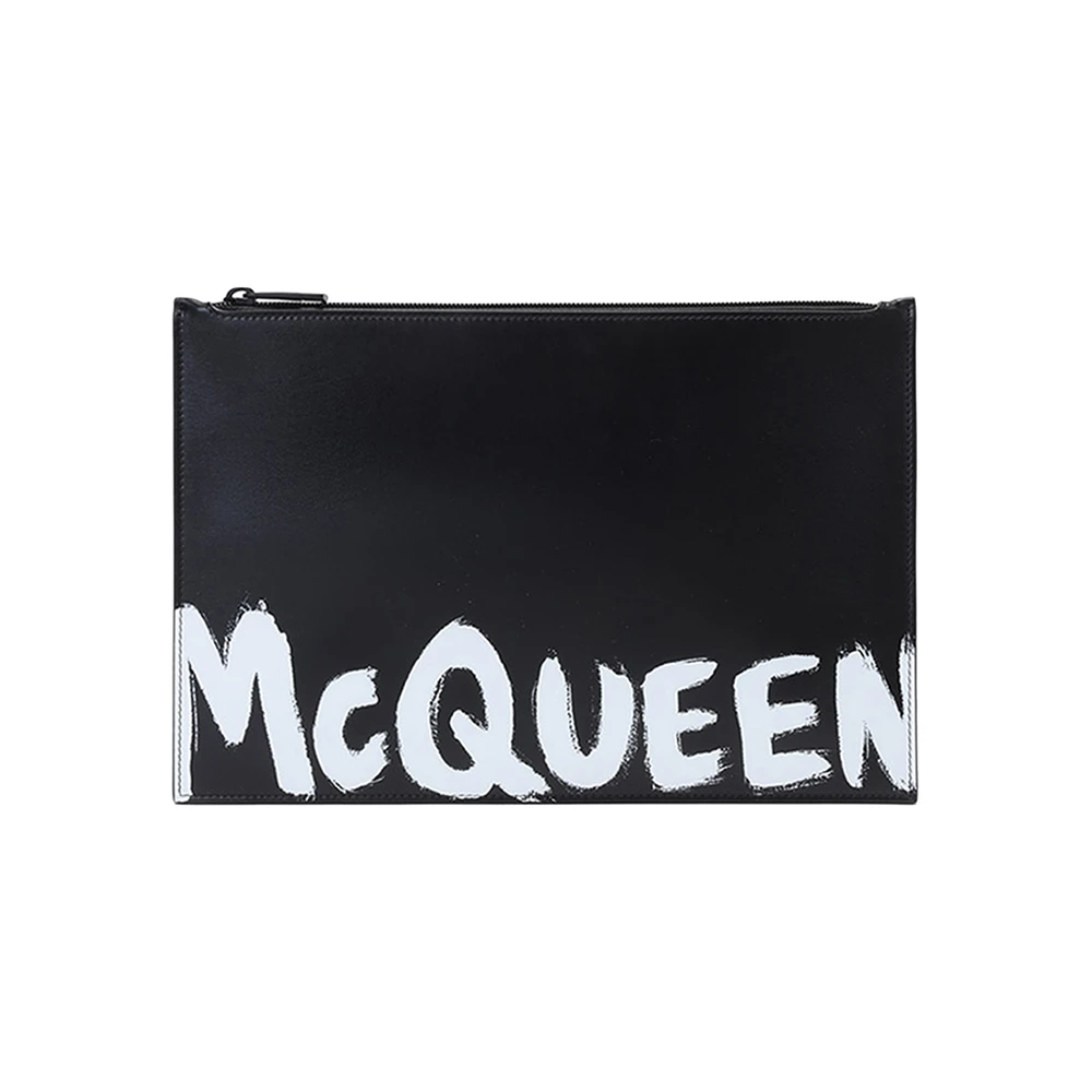 商品[国内直发] Alexander McQueen|ALEXANDER MCQUEEN 亚历山大·麦昆 男士黑色手拿包 560472-1NT5B-1070,价格¥1907,第1张图片
