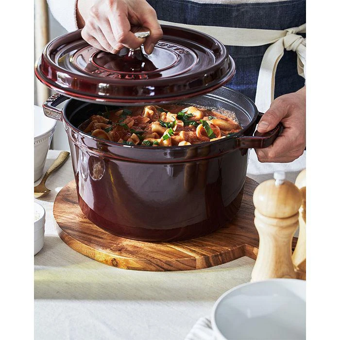 商品Staub|5-Qt. Tall Enameled Cast Iron Cocotte,价格¥1288,第2张图片详细描述