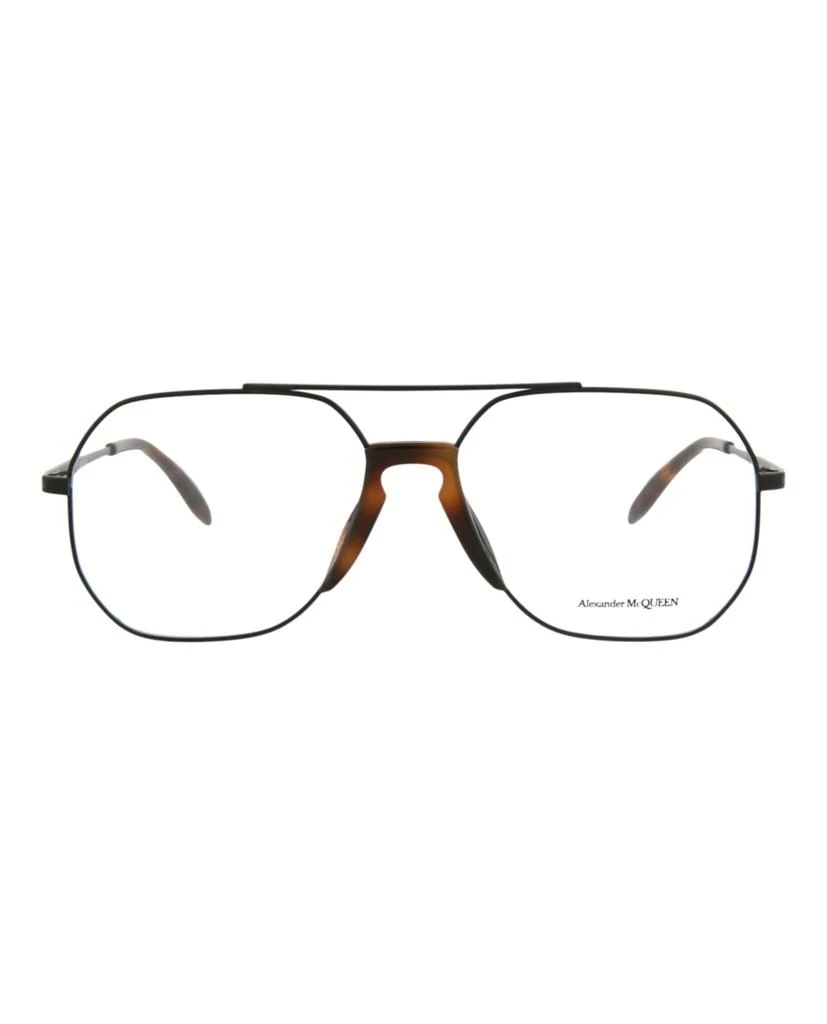 商品Alexander McQueen|Aviator-Style Metal Optical Frames,价格¥741,第1张图片