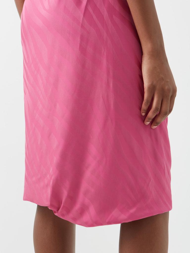 Stripe-jacquard draped skirt商品第3张图片规格展示