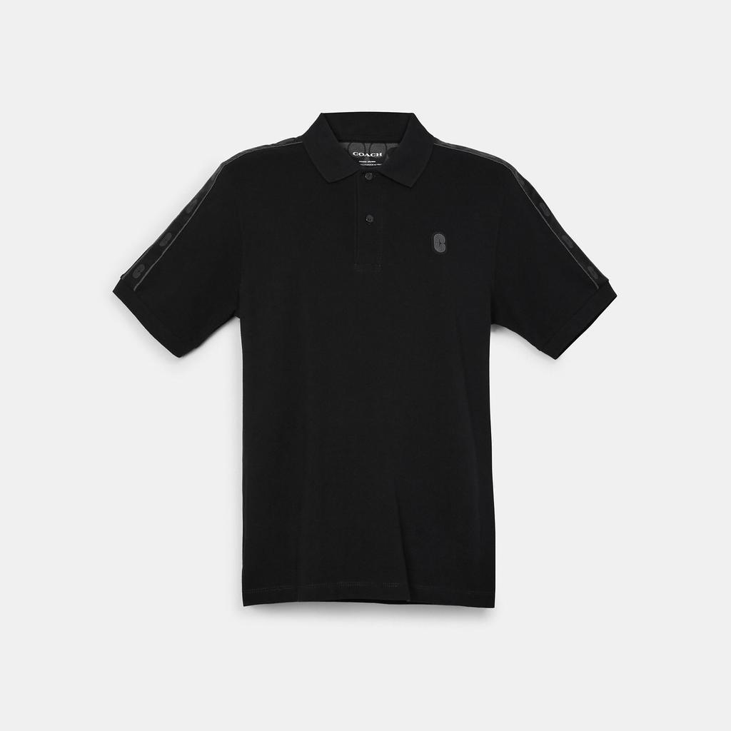 商品Coach|蔻驰奥莱标志logo款polo衫,价格¥644,第5张图片详细描述