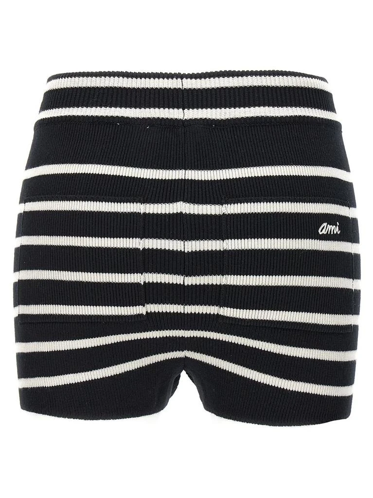 商品AMI|AMI PARIS Striped knitted shorts,价格¥2124,第2张图片详细描述