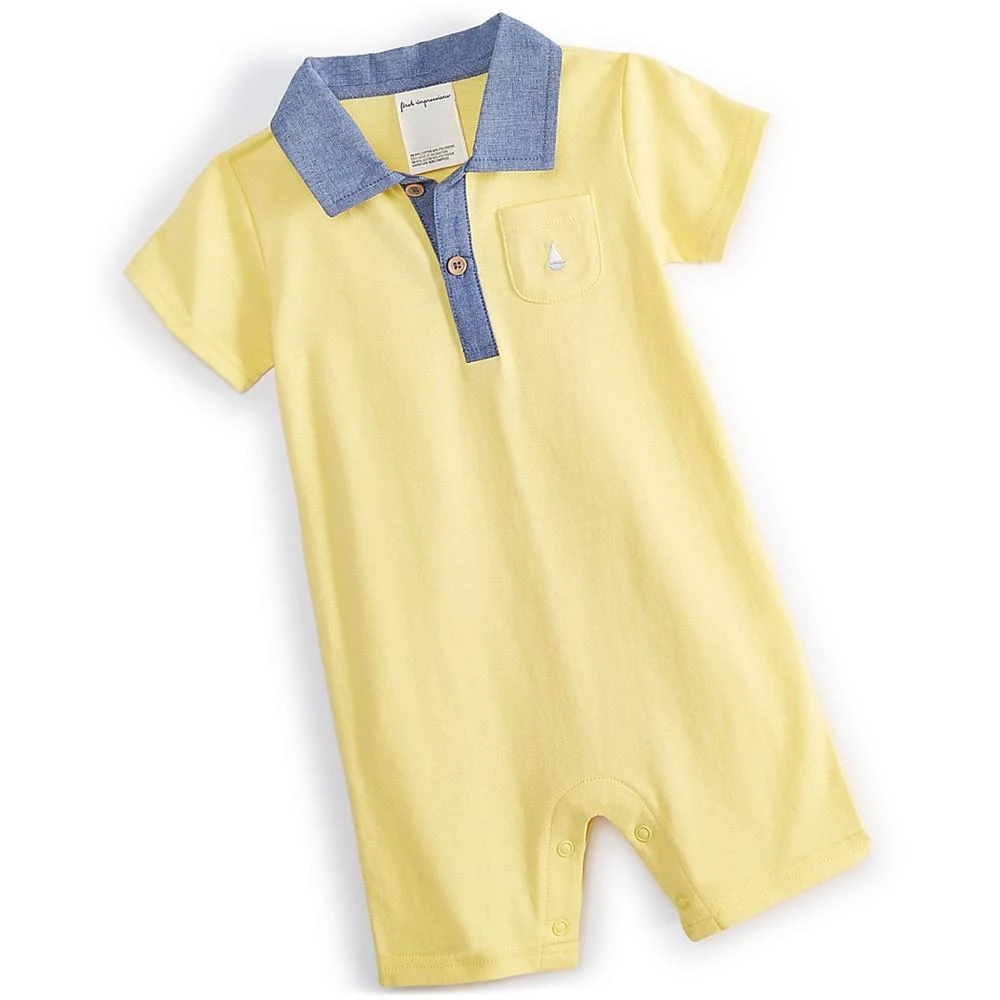 商品First Impressions|Baby Boys Embroidered Boat Sunsuit, Created for Macy's,价格¥68,第1张图片