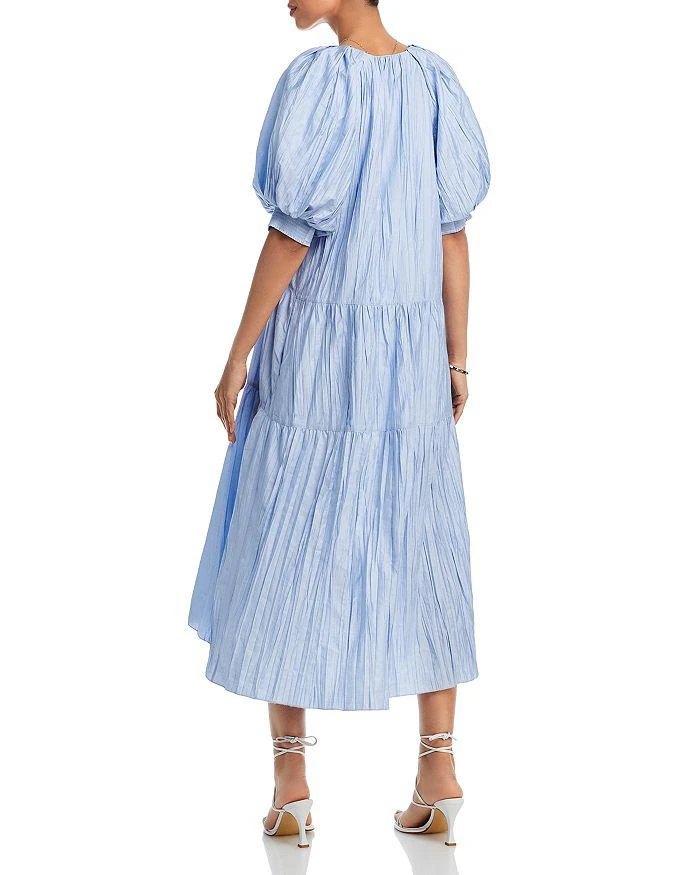 商品FRAME|V Neck Puff Sleeve Maxi Dress,价格¥1238,第2张图片详细描述