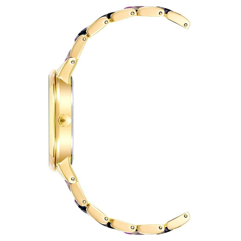 商品Anne Klein|Women's Three-Hand Quartz Rose Gold-Tone Alloy with Multi-Color Resin Bracelet Watch, 37mm,价格¥330,第4张图片详细描述
