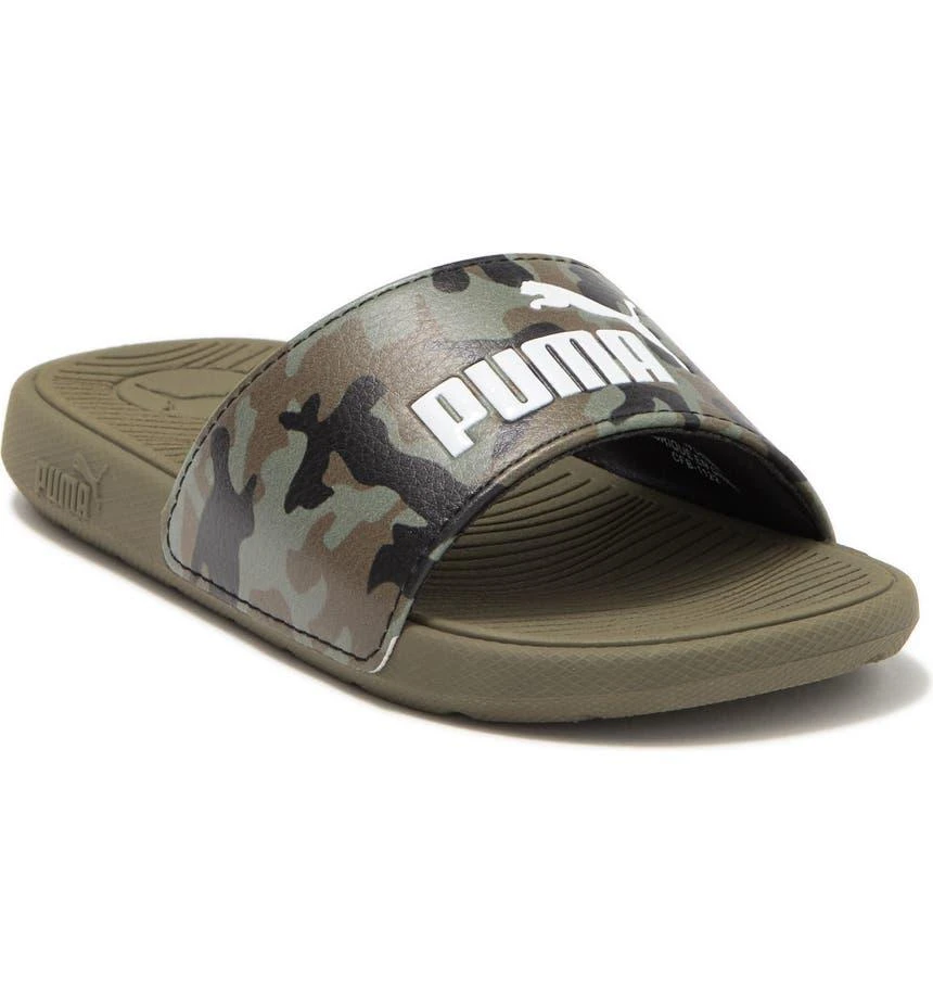 商品Puma|Kids' Cool Cat 2.0 Camo Slide Sandal,价格¥91,第1张图片