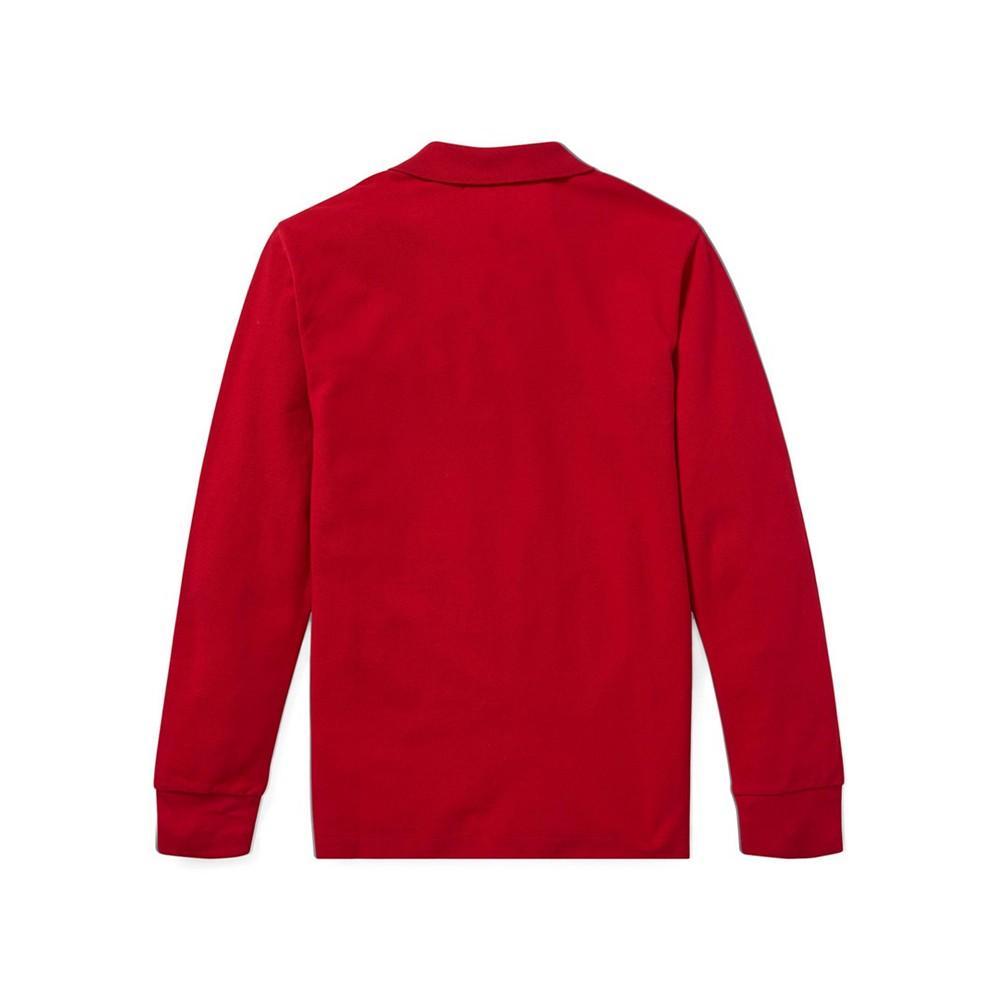 商品Ralph Lauren|Big Boys Mesh Long-sleeve Polo Shirt,价格¥405,第4张图片详细描述