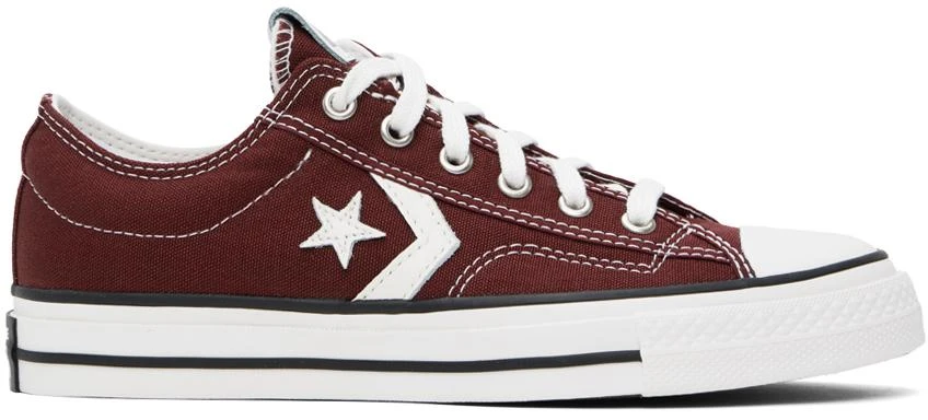 商品Converse|Burgundy Star Player 76 Low Top Sneakers,价格¥436,第1张图片