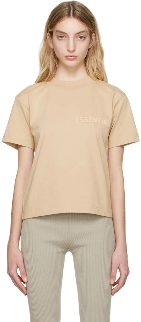 商品Essentials|Beige Crewneck T-Shirt,价格¥315,第1张图片