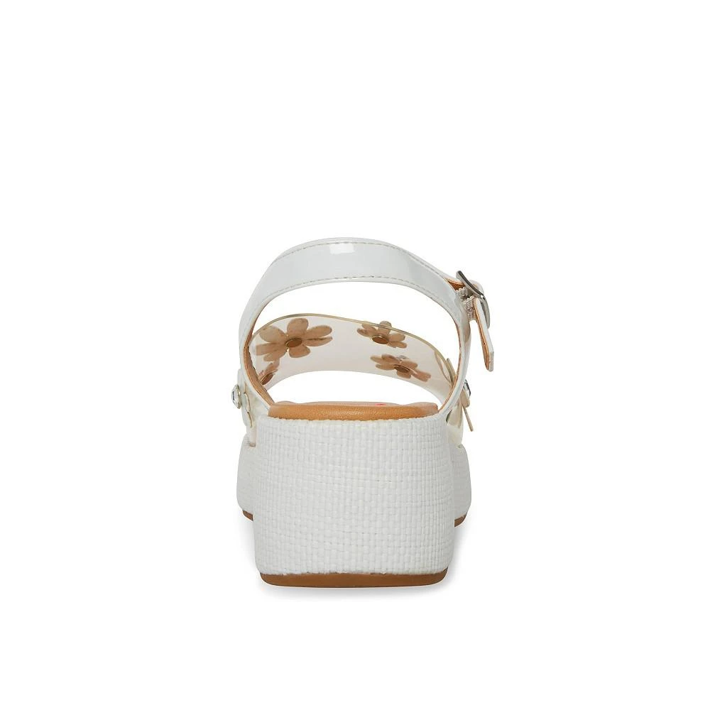 商品Steve Madden|Little Girls Jfarrah Flower Wedge Sandals,价格¥447,第3张图片详细描述