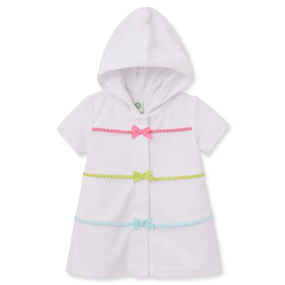 商品Little Me|Baby Girls Multi-Colored Bow Terry Swim Cover Up,价格¥268,第4张图片详细描述