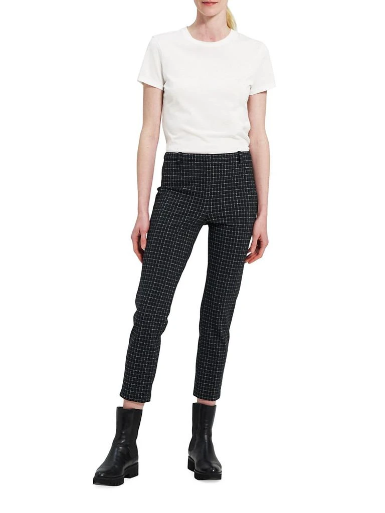 商品Theory|Checkered Skinny Crop Leggings,价格¥680,第2张图片详细描述