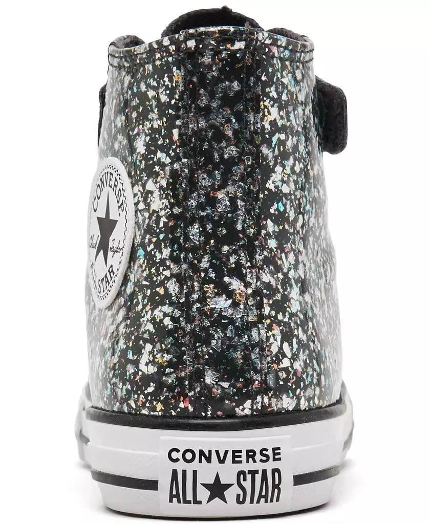 商品Converse|Little Girls Chuck Taylor All Star Glitter Easy-On Casual Sneakers from Finish Line,价格¥374,第4张图片详细描述