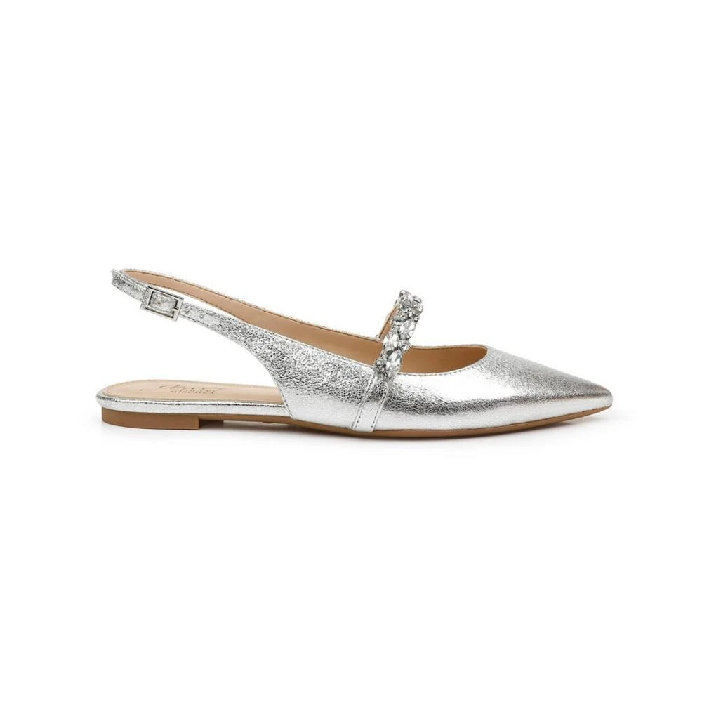 商品Badgley Mischka|Women's Bambi Slingback Evening Flat,价格¥459,第2张图片详细描述