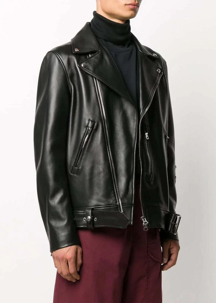 商品Acne Studios|Acne Studios Black Nate Clean Leather Jacket,价格¥6431,第2张图片详细描述