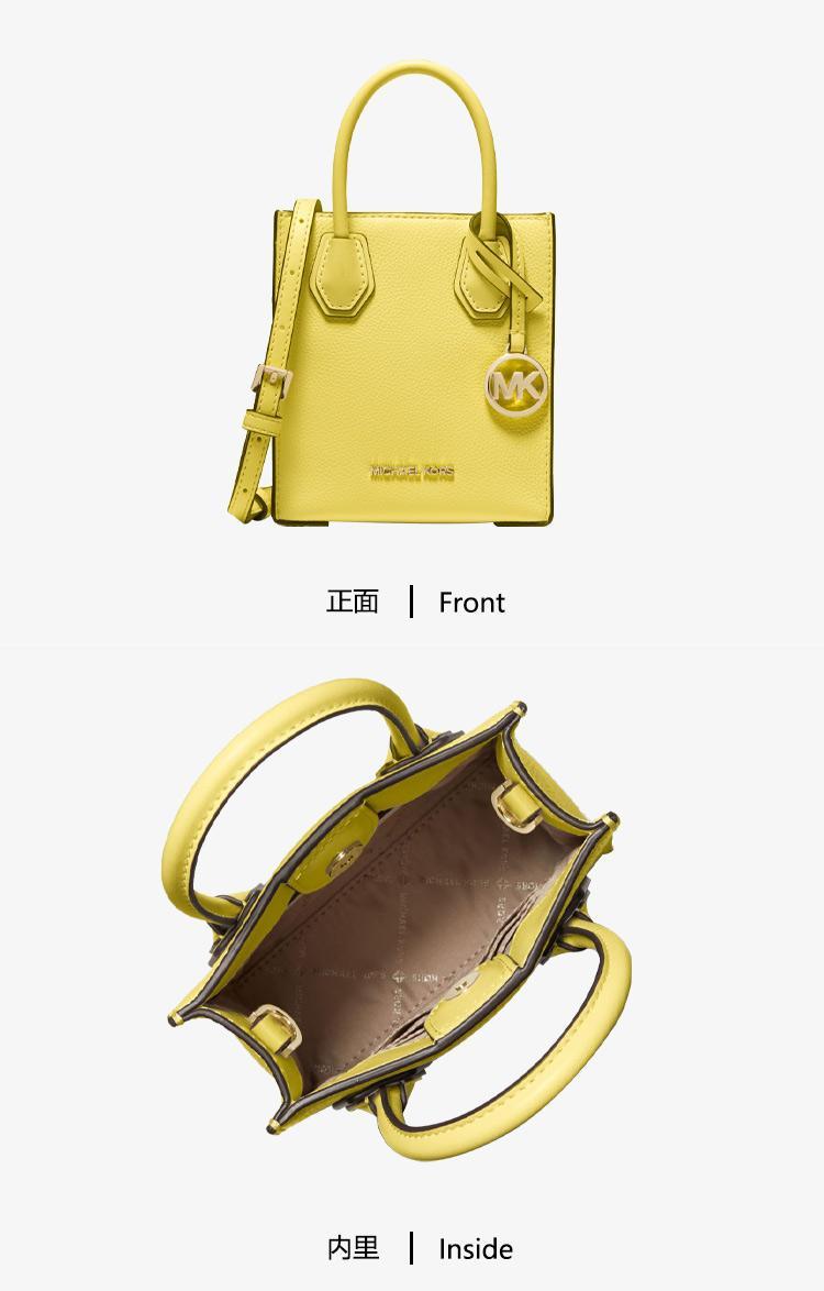 商品[国内直发] Michael Kors|Michael Kors MERCER系列荔枝纹皮革黑色小号风琴包手提包,价格¥1163,第4张图片详细描述