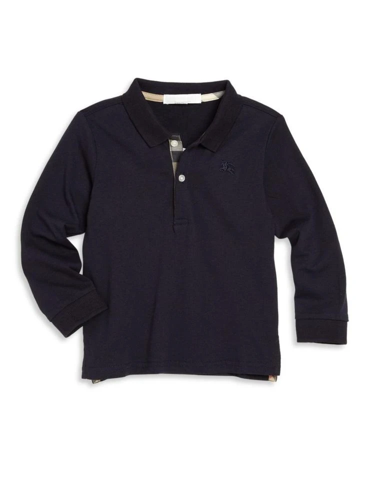 商品Burberry|Baby's & Toddler's Palmer Collar Long-Sleeve Tee,价格¥338,第1张图片