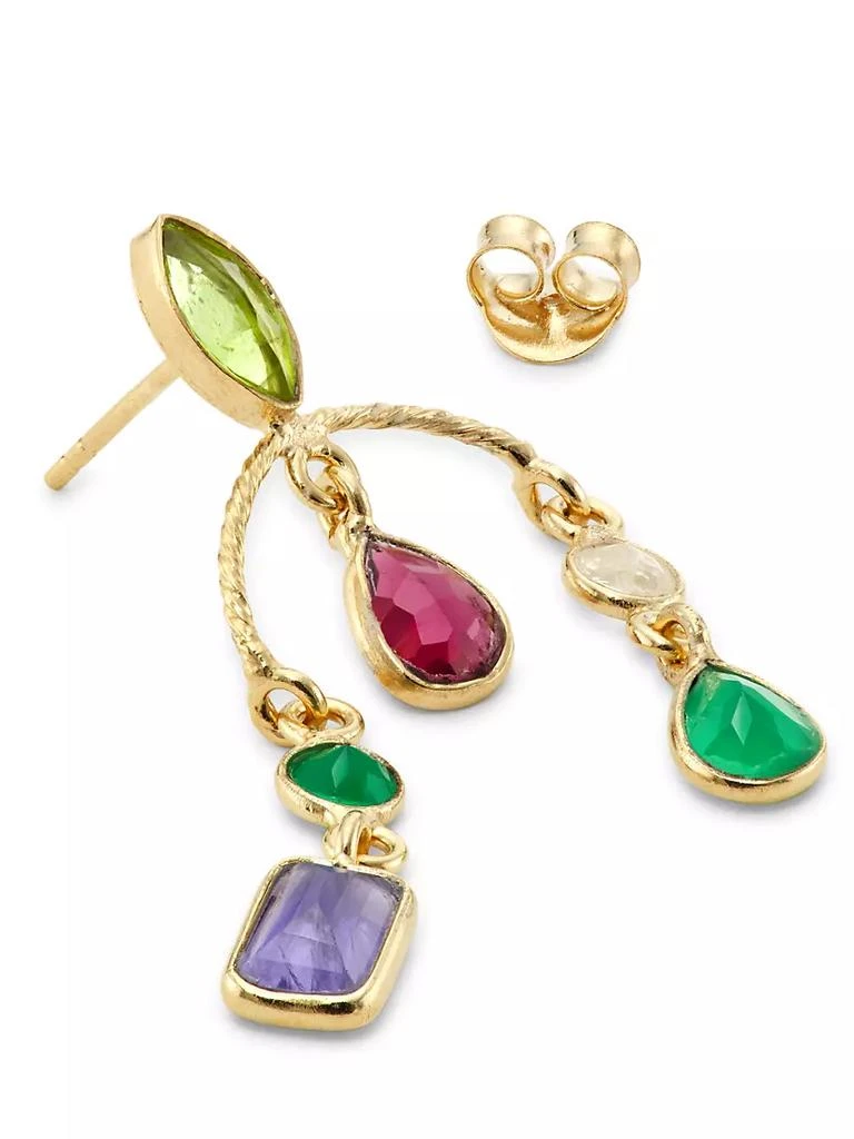 商品Room Service|Candies 24K-Gold-Plated & Multi-Gemstone Mobile Drop Earrings,价格¥2346,第3张图片详细描述