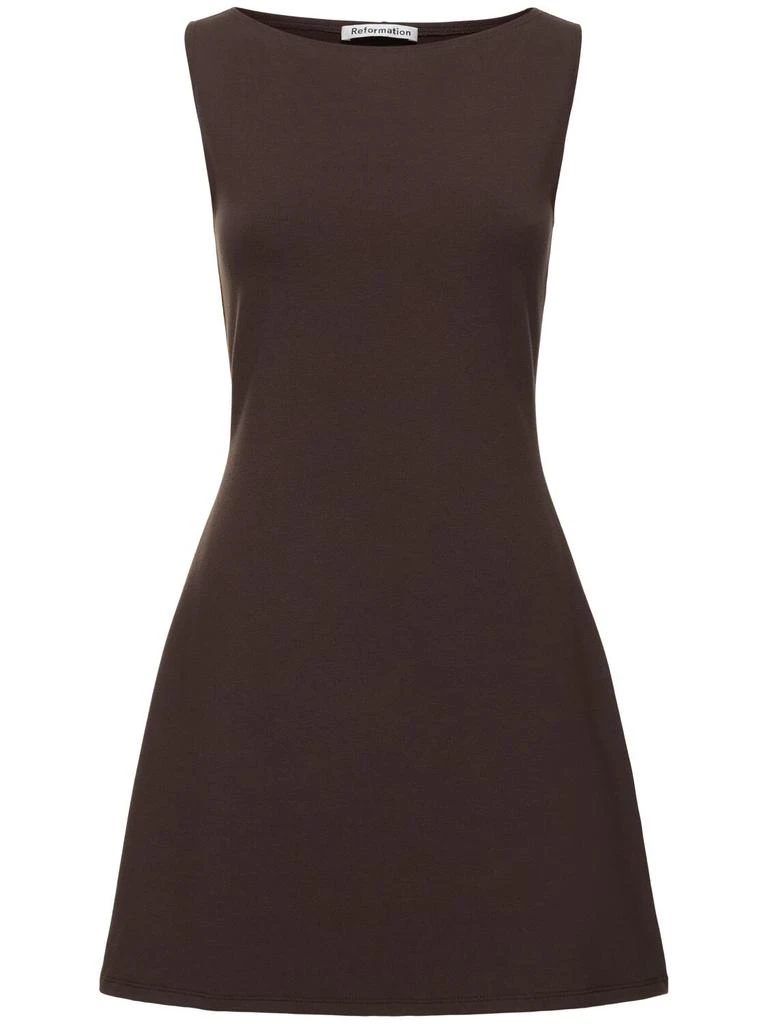 商品Reformation|Nataly Cotton Blend Knit Mini Dress,价格¥1136,第1张图片