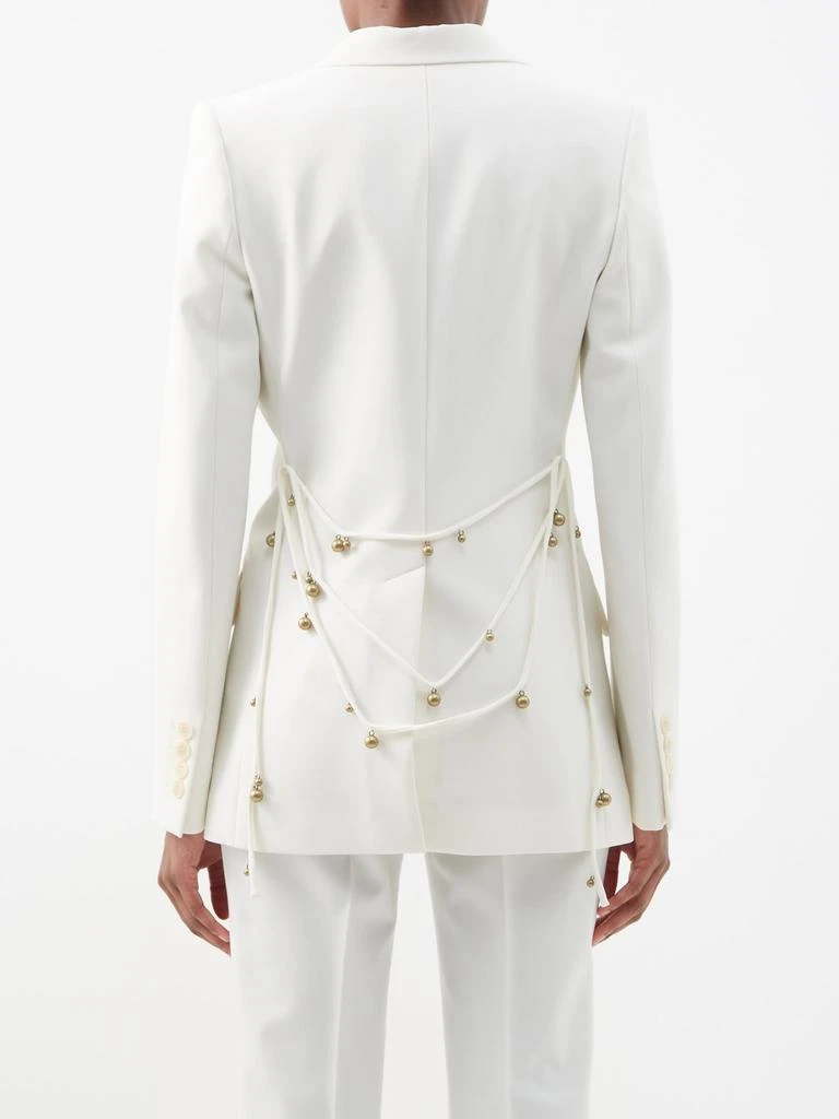 商品Stella McCartney|Embellished-belt twill suit blazer,价格¥2837,第5张图片详细描述