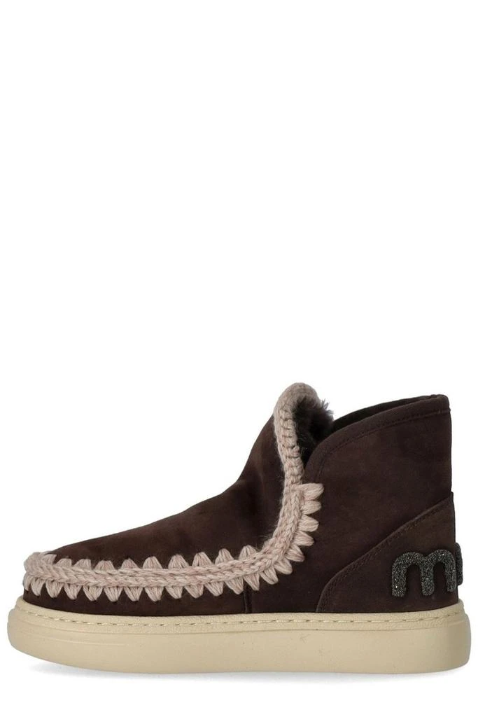 商品Mou|Mou Eskimo Whipstitch-Trim Round-Toe Ankle Boots,价格¥1614,第2张图片详细描述