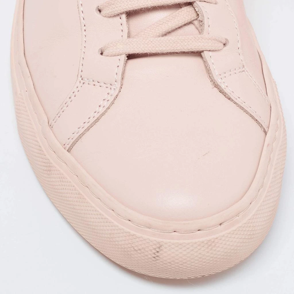 Common Projects Pink Leather Lace Up Sneakers Size 41 商品