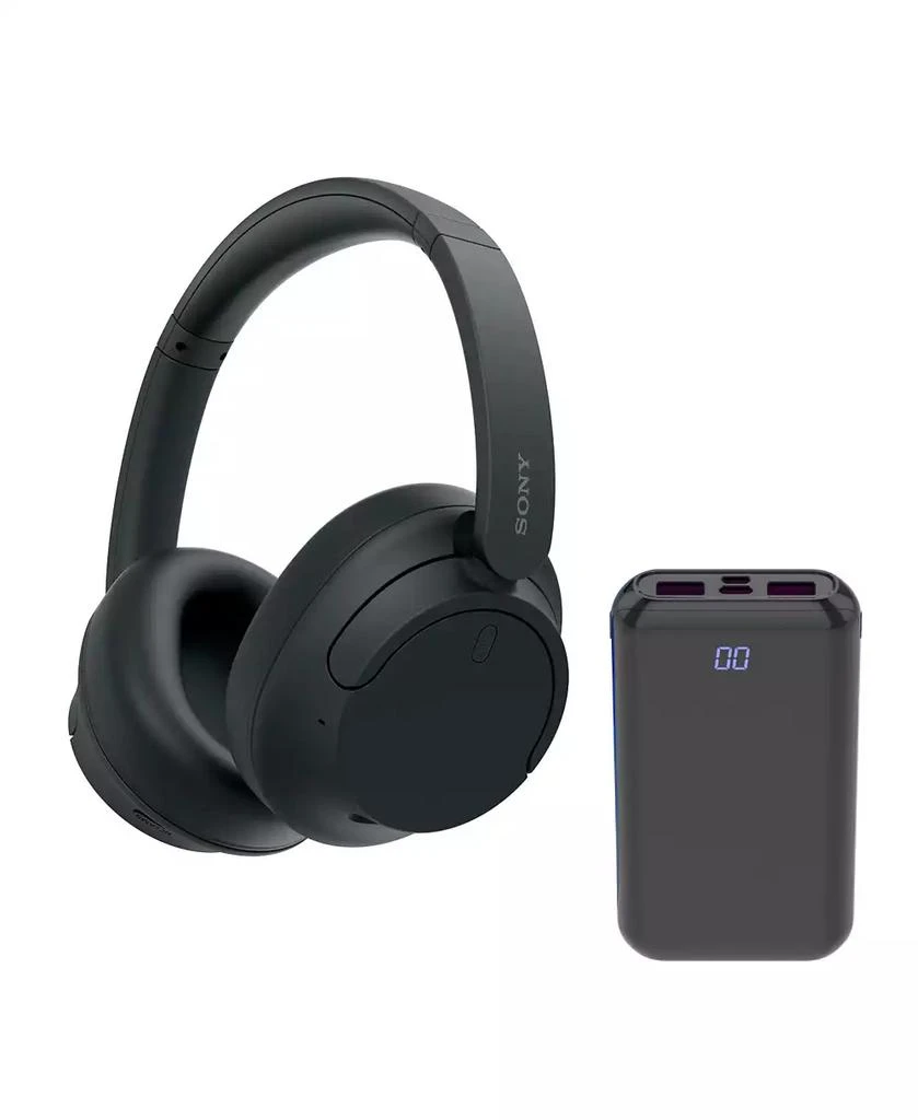 商品SONY|WHCH720N Wireless Over the Ear Noise Canceling Headphones (Black) Bundle,价格¥748,第1张图片