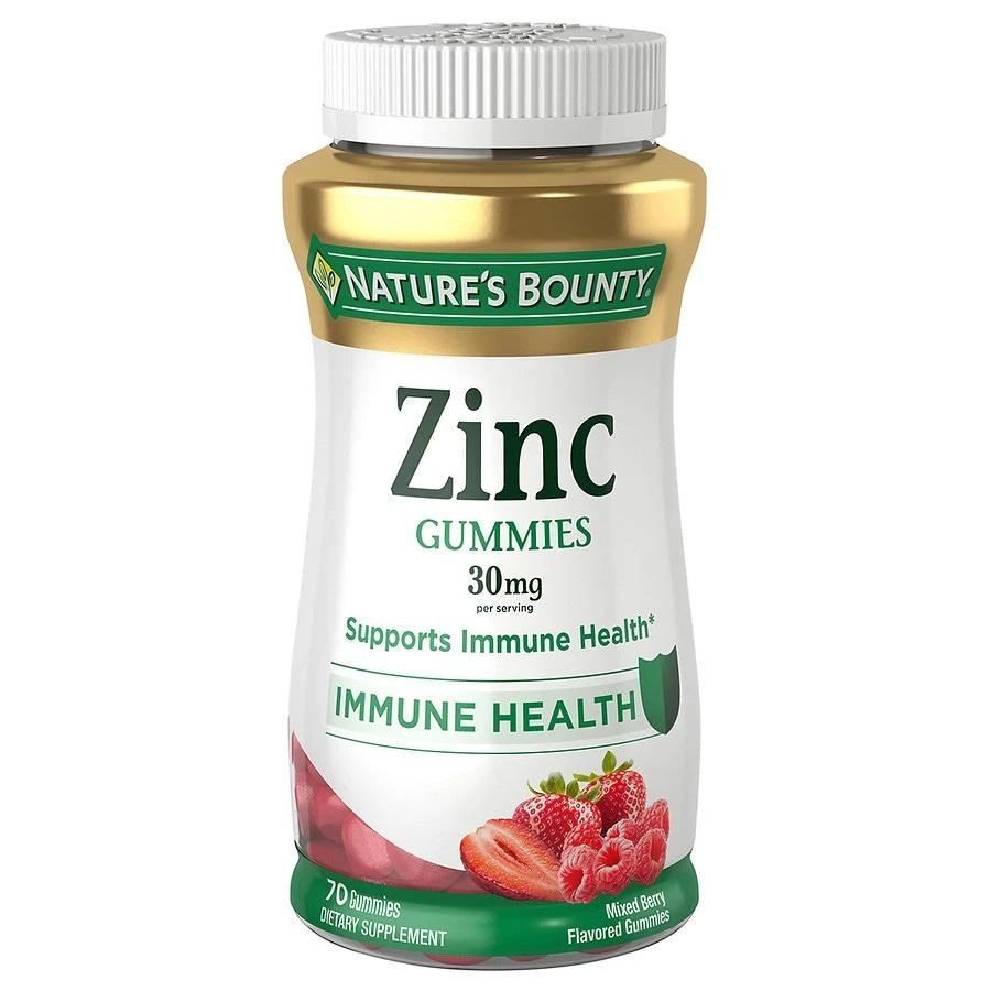 商品Nature's Bounty|Immune Support Zinc Gummies 30mg Mixed Berry,价格¥171,第1张图片