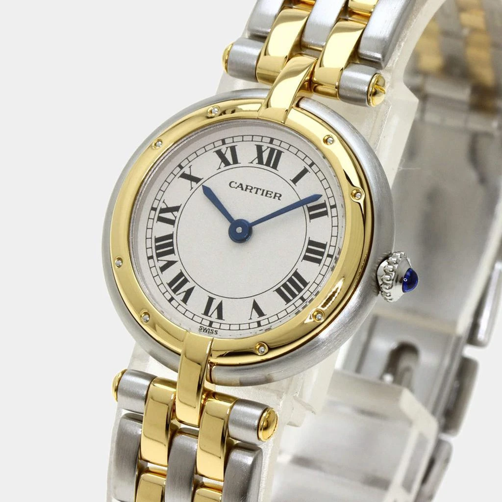商品[二手商品] Cartier|Cartier Silver 18K Yellow Gold And Stainless Steel Panthere Cougar Quartz Women's Wristwatch 24 mm,价格¥21901,第2张图片详细描述