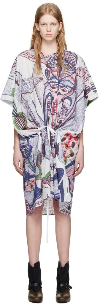 商品Lemaire|Multicolor Sleeveless Midi Dress,价格¥4741,第1张图片