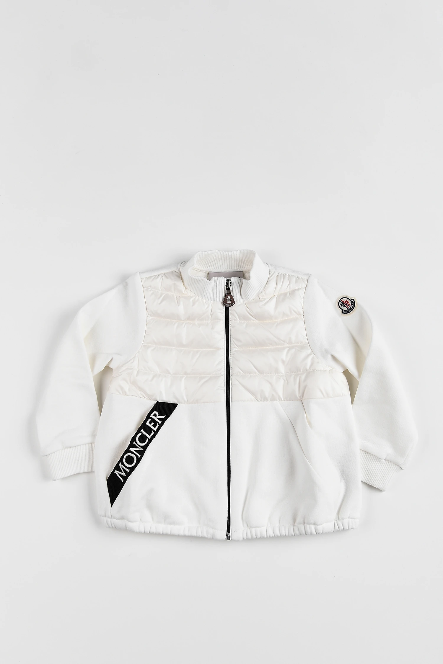 商品Moncler|盟可睐童装 徽标Logo字母印花撞色夹克 女童 白色 8G50010-809DK-034,价格¥2970,第1张图片