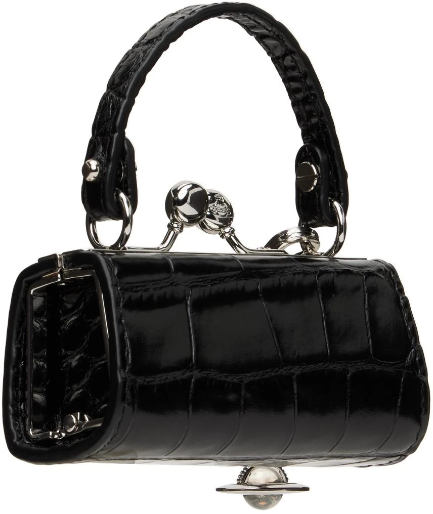 商品Vivienne Westwood|Black Crocodile Doll Bag Pouch,价格¥2412,第3张图片详细描述