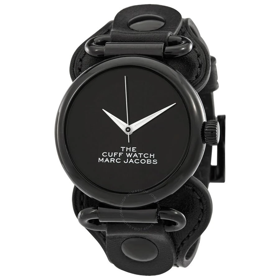 商品Marc Jacobs|The Cuff Quartz Black Dial Ladies Watch MJ0120179295,价格¥373,第1张图片