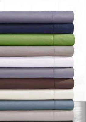 商品Tribeca Living|Living Cotton Sateen Extra Deep Pocket Sheet Set,价格¥1222,第2张图片详细描述