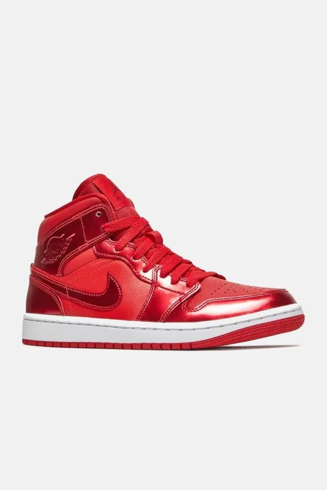 商品Jordan|Nike Air Jordan 1 Women's Mid SE 'University Red Pomegranate' Sneakers - DH5894-600,价格¥1436,第2张图片详细描述