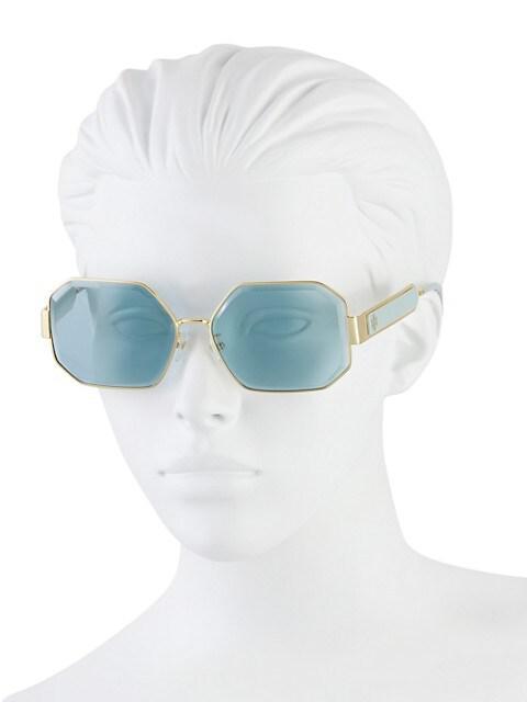 商品Tory Burch|60MM Geometric Sunglasses,价格¥1535,第6张图片详细描述