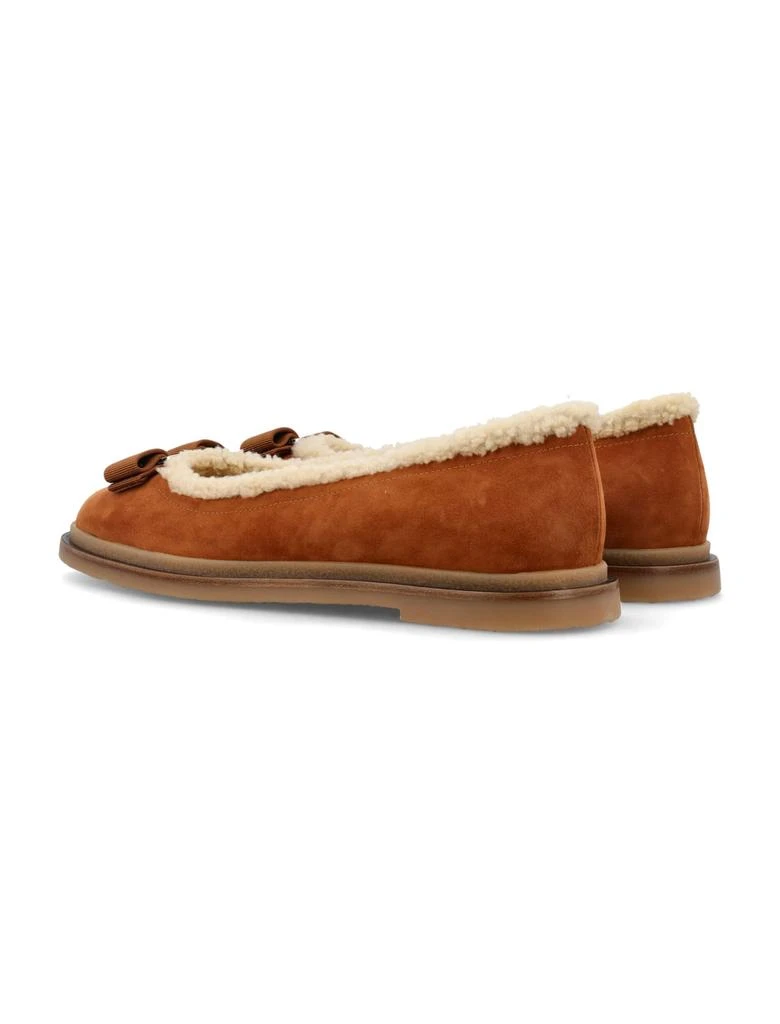 商品Salvatore Ferragamo|Ferragamo Varina Winter Ballet Flat,价格¥3506,第4张图片详细描述