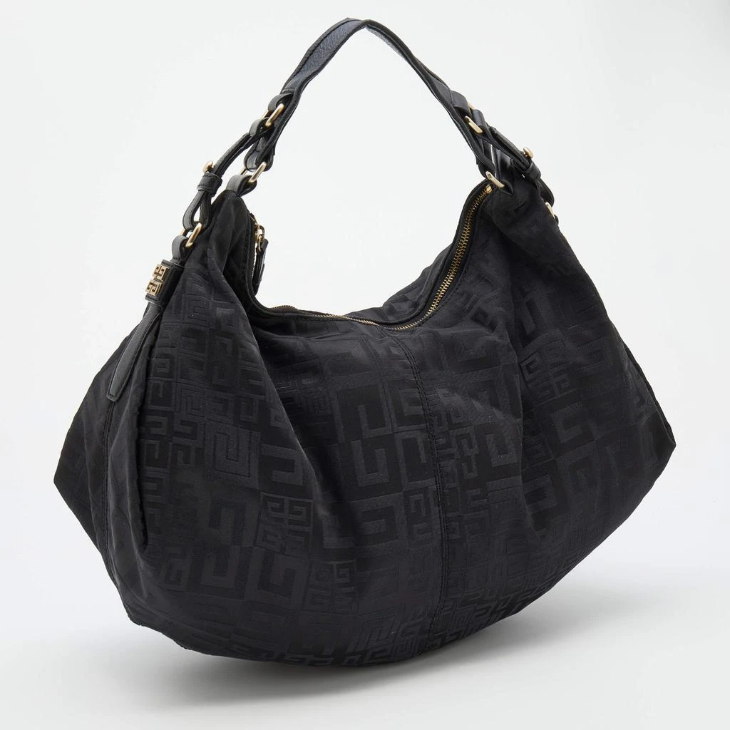 商品[二手商品] Givenchy|Givenchy Black Signature Canvas And Leather Hobo,价格¥1323,第3张图片详细描述