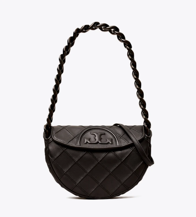 商品Tory Burch|汤丽柏琦FLEMING 迷你软皮新月包（香港仓发货）,价格¥2921,第1张图片