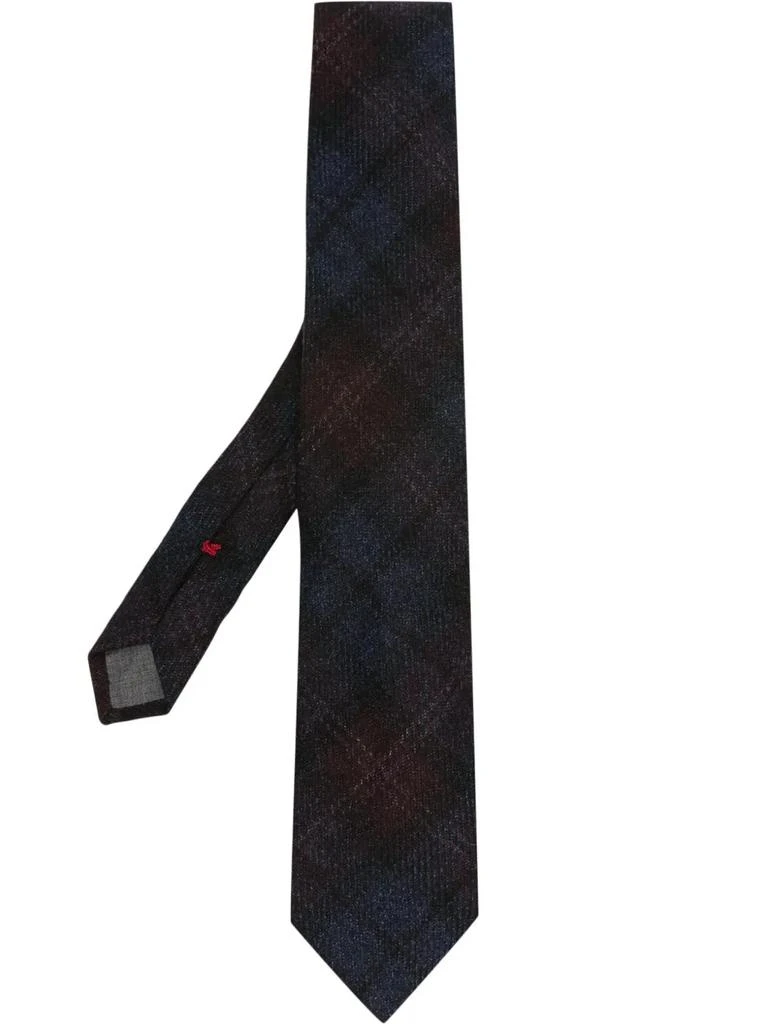 商品Brunello Cucinelli|Brunello Cucinelli Checked Wool Tie,价格¥908,第1张图片