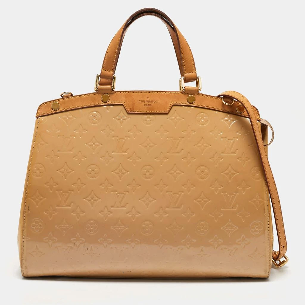 商品[二手商品] Louis Vuitton|Louis Vuitton Blanc Corail Monogram Vernis Brea GM Bag,价格¥3675,第1张图片