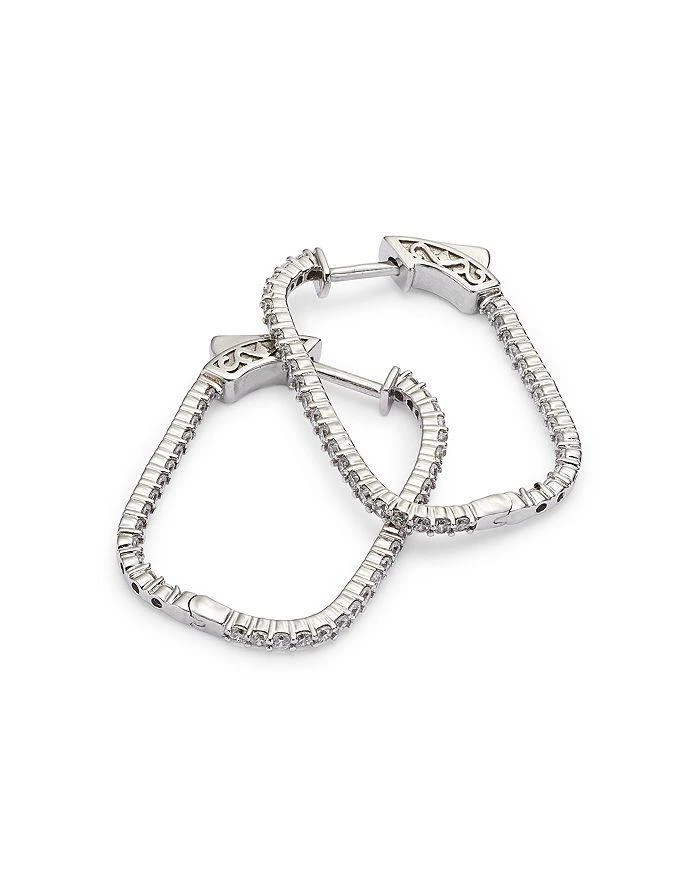 商品Bloomingdale's|Diamond  Geometric  Inside Out Hoop Earrings, 1.0 ct. t.w., in 14K White Gold - Exclusive,价格¥35131,第3张图片详细描述