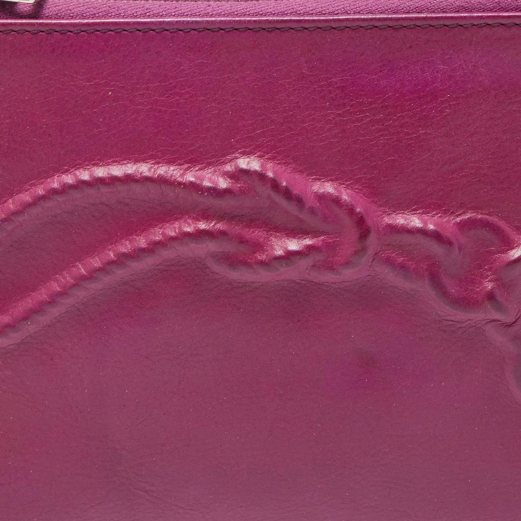 Yves Saint Laurent Purple Leather Mini Charms Clutch Bag 商品