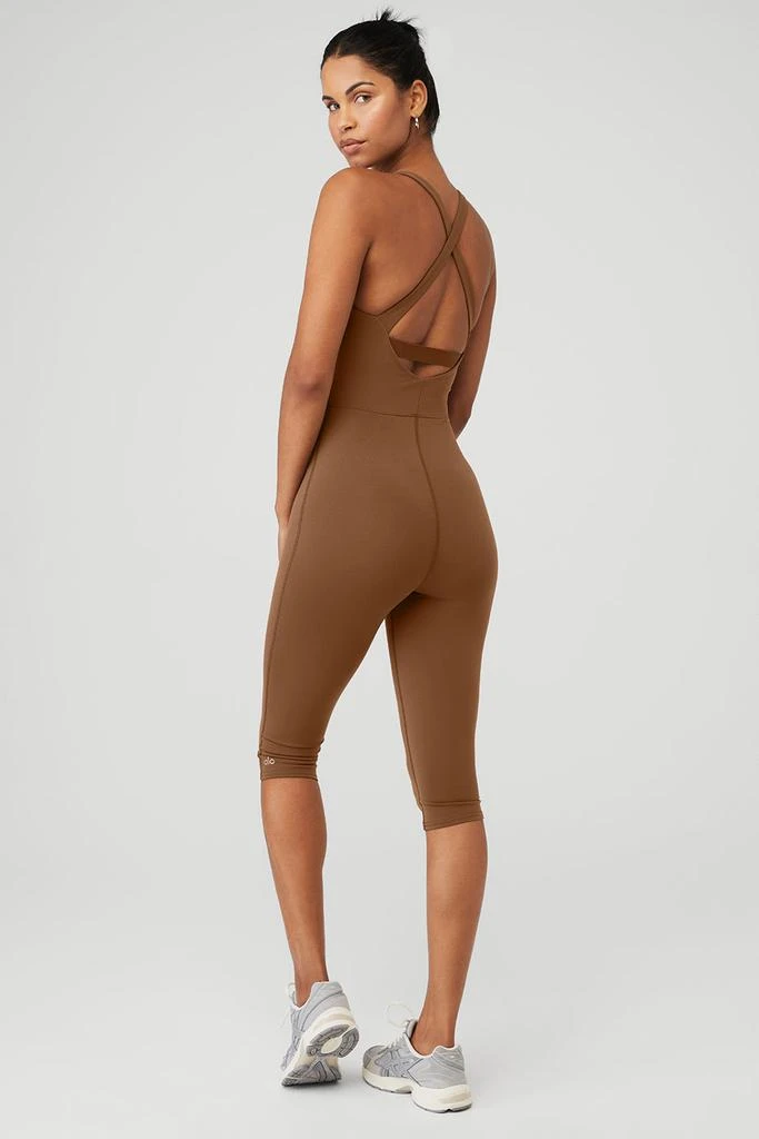 商品Alo|Airbrush Physique Onesie - Cinnamon Brown,价格¥766,第2张图片详细描述