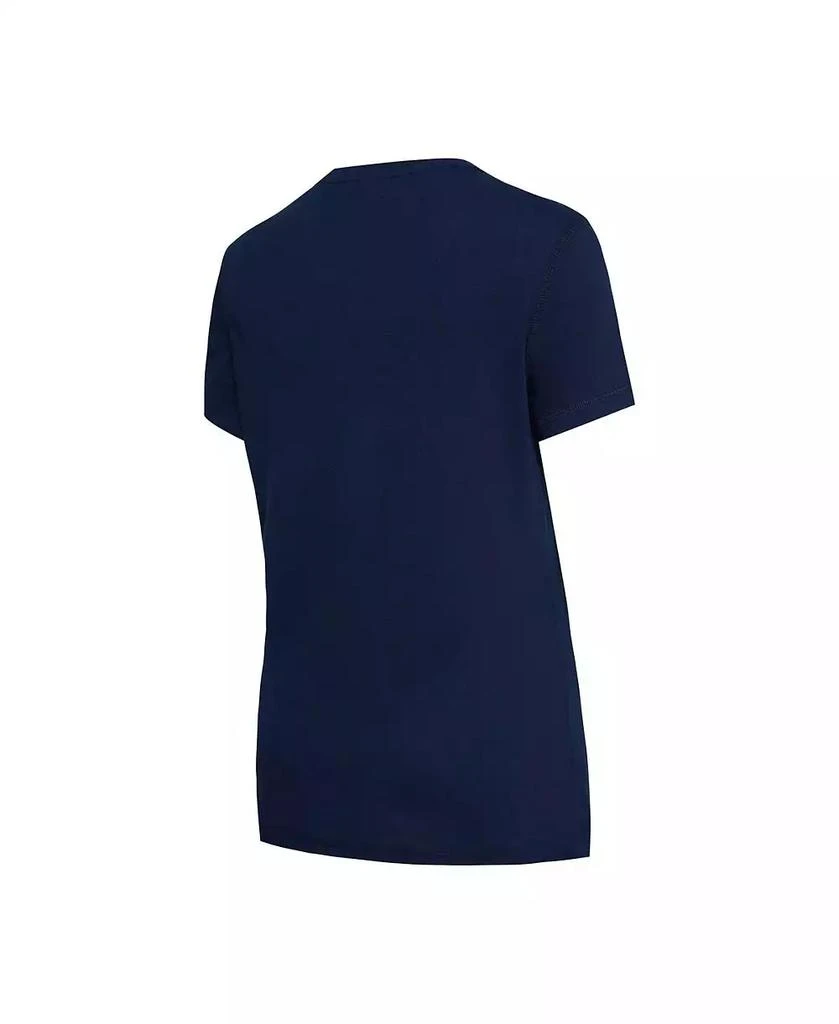 商品Concepts Sport|Women's Navy, Red Atlanta Braves Arctic T-shirt and Flannel Pants Sleep Set,价格¥411,第3张图片详细描述