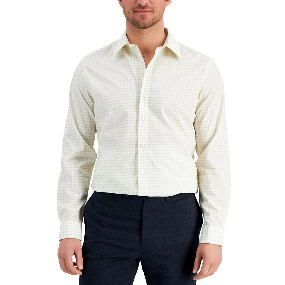 商品Club Room|Men's Slim Fit Deco-Check Dress Shirt, Created for Macy's,价格¥111,第1张图片