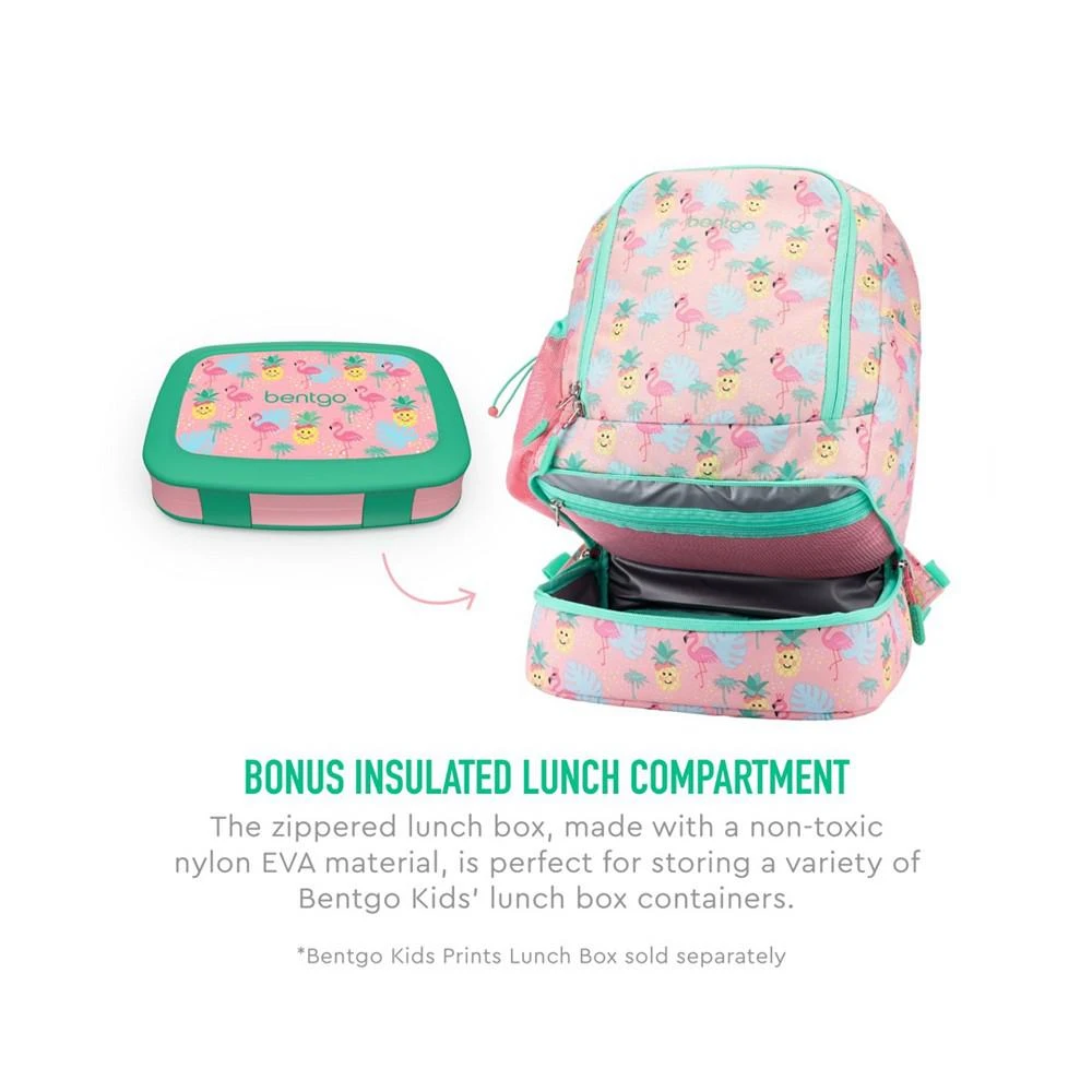 商品Bentgo|Kids Prints 2-In-1 Backpack and Insulated Lunch Bag - Tropical,价格¥263,第2张图片详细描述
