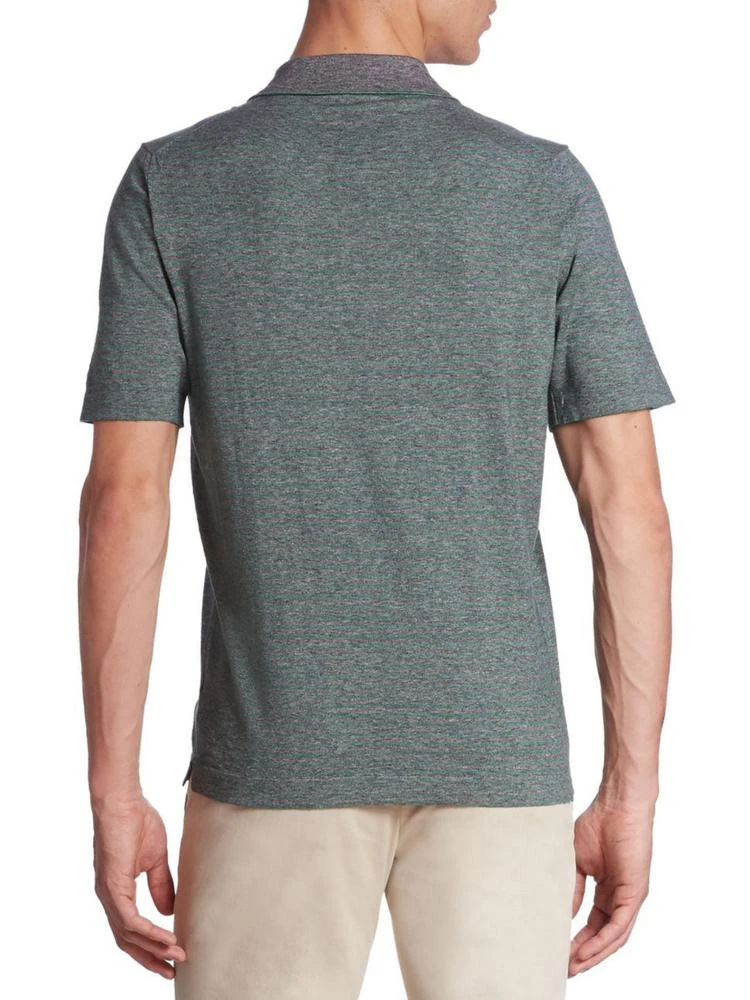 商品Saks Fifth Avenue|COLLECTION Heathered Short Sleeve Polo,价格¥746,第2张图片详细描述