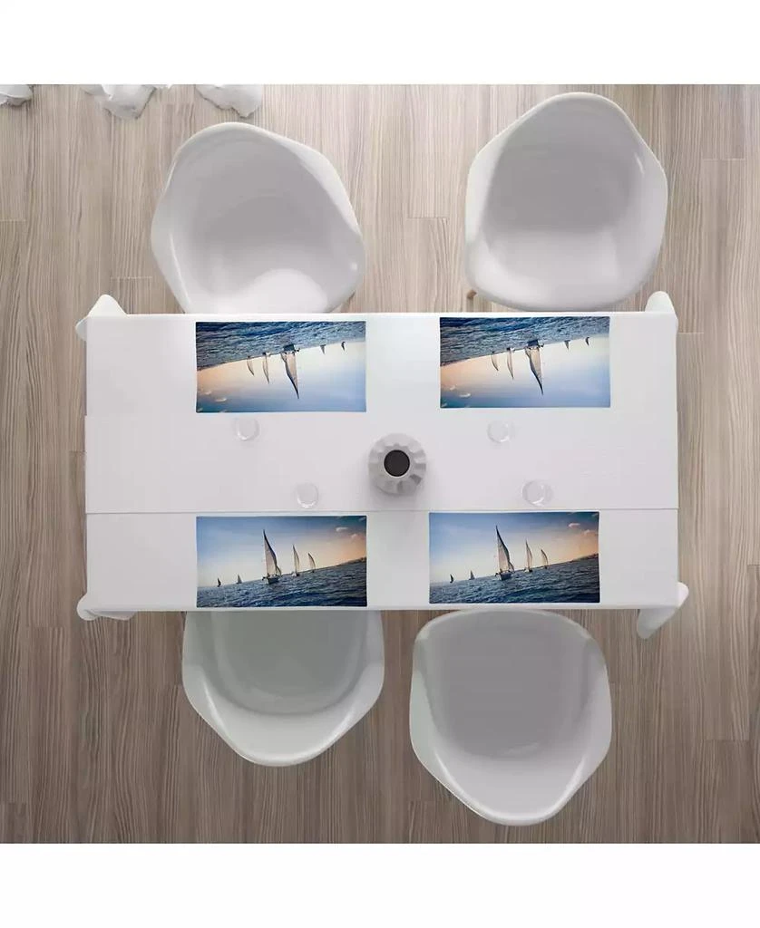 商品Ambesonne|Nautical Place Mats, Set of 4,价格¥225,第2张图片详细描述