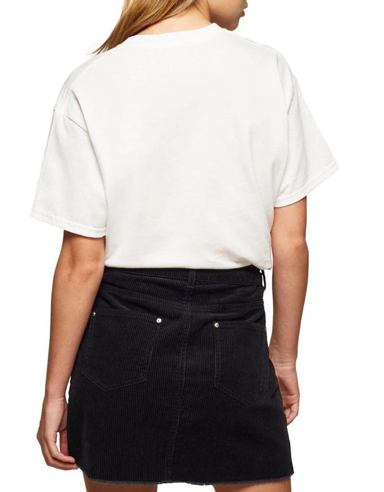 商品Miss Selfridge|Freedom Badge Cotton Tee,价格¥106,第3张图片详细描述